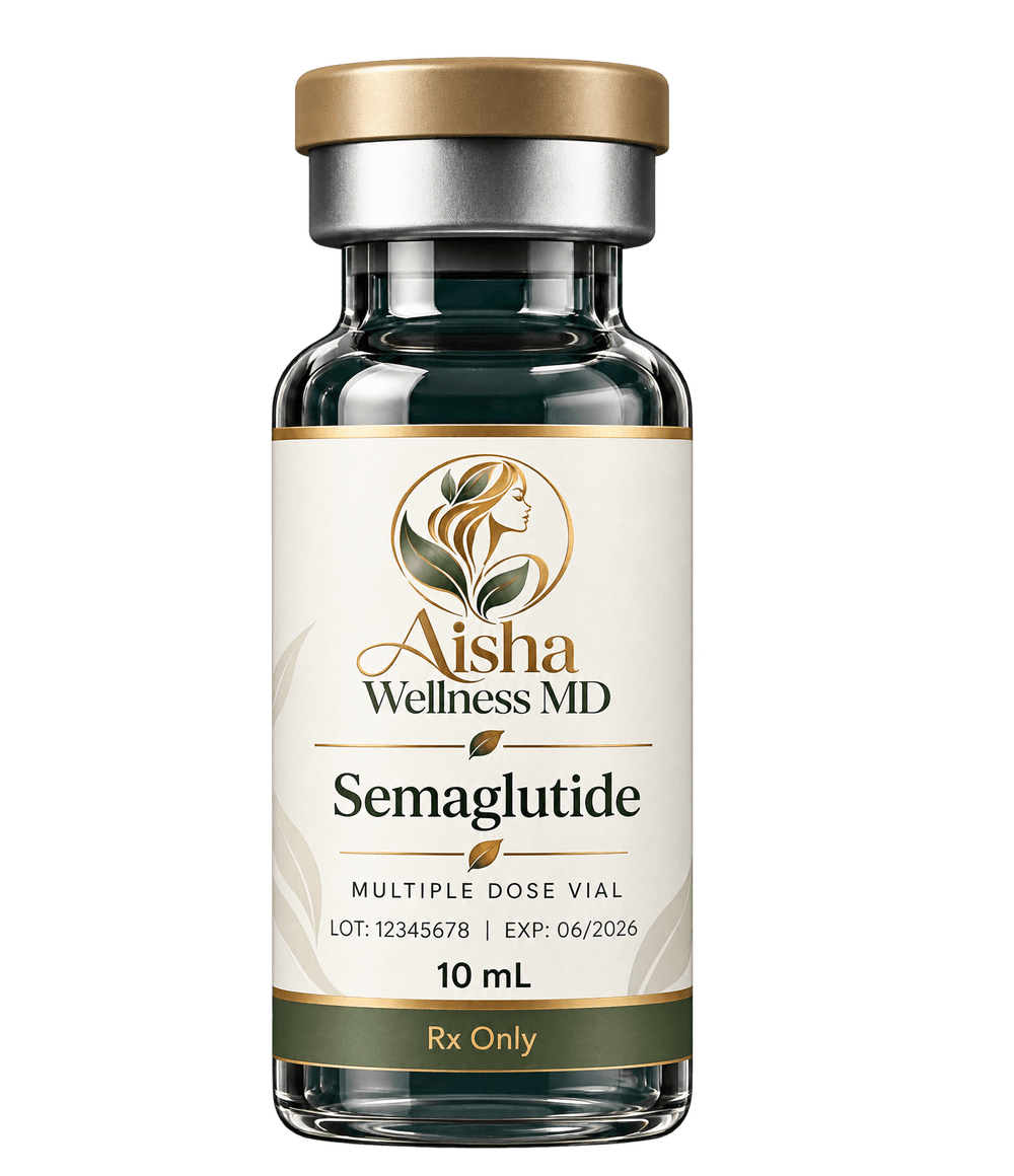 Aisha Wellness MD Semaglutide protocol — clinical still life